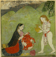 Shiva, Parvati et Ganesh