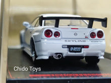 Cargar imagen en el visor de la galería, Auto a escala marca Ignition Model, Modelo Nissan Skyline GTR R34, edad 14+, color Blanco

