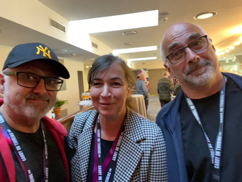 Simone Dudt, General Secretary of European Music Council, Ian Smith and Tim Brennanafter the session and had an excellent chat about the Carry on Touring campaign 