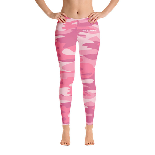 Premium navy camo leggings for Girls 