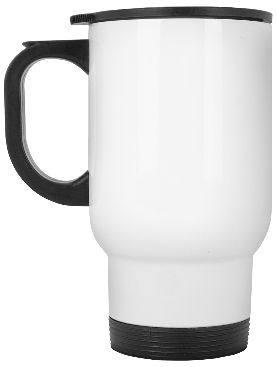 White Travel Mug