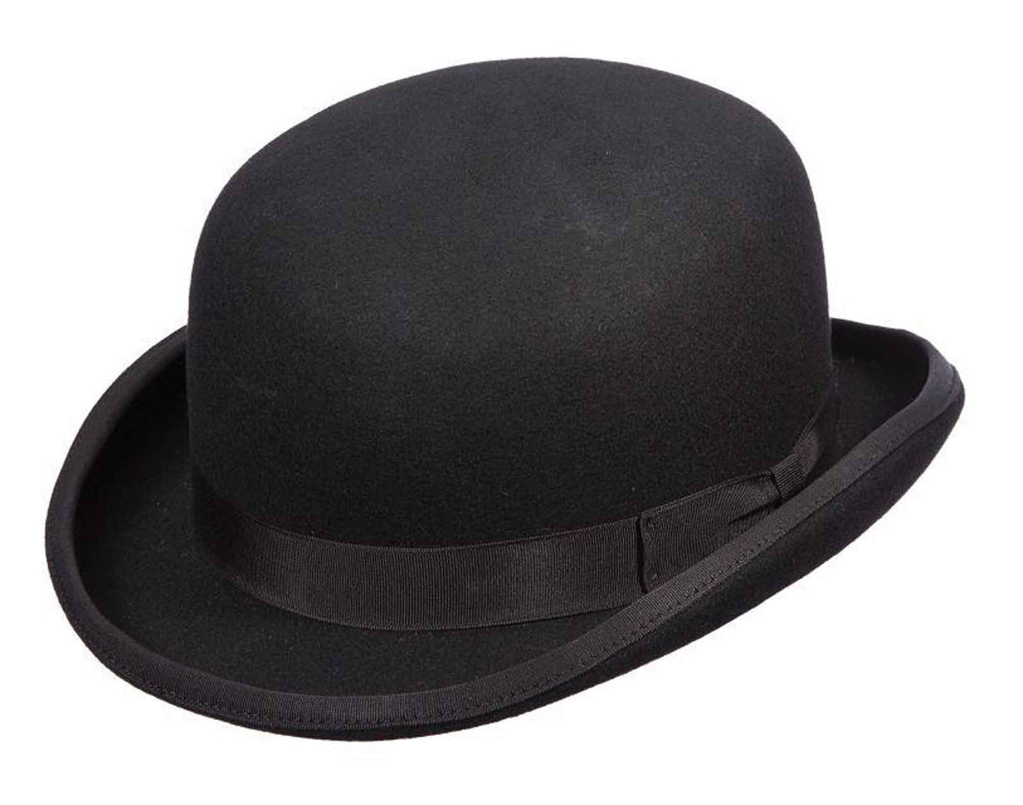 Scala Mens Wool Felt Bowler Derby Satin Lined Hat, Color Black, Style ...