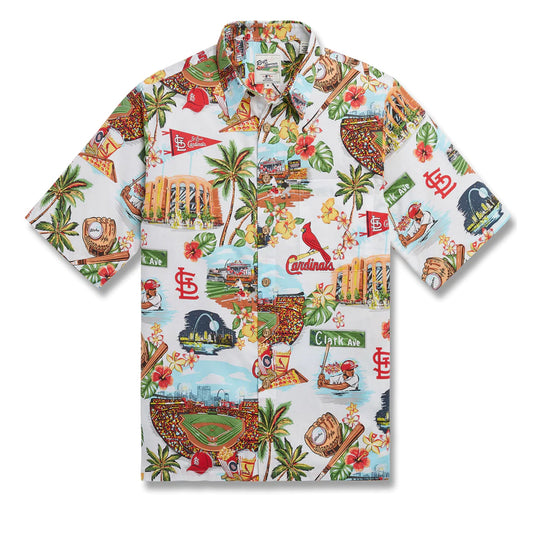 Reyn Spooner San Francisco Giants Classic Fit Hawaiian Shirt (scenic) Men's  Clothing in Blue for Men