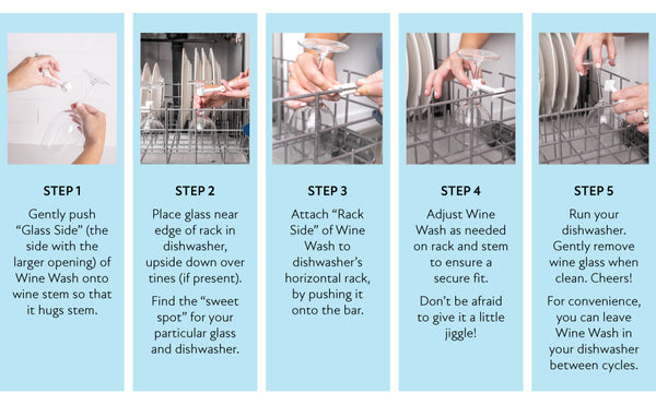 how to use Wine Wash dishwasher attachment in your kitchen