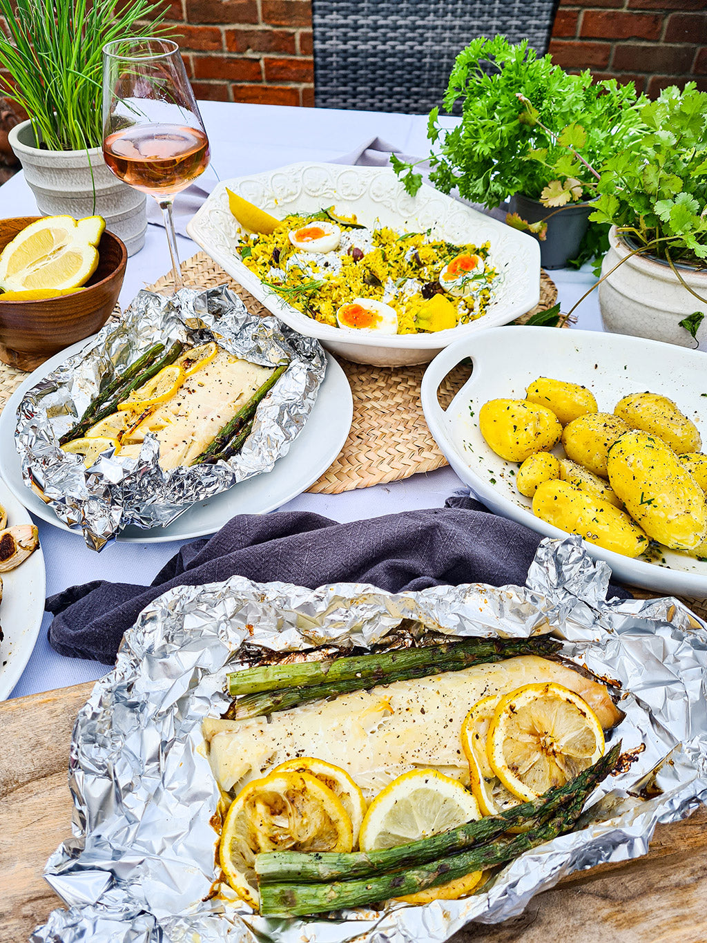 Smoked Haddock BBQ with Charred Vegetables