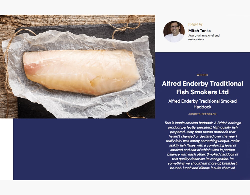 Alfred Enderby Traditionally Smoked Haddock