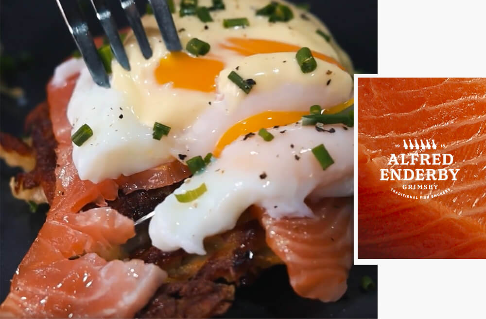 The PERFECT Brunch Dish - How to Cook Potato Rosti with Alfred Enderby Smoked Salmon & Poached Egg.