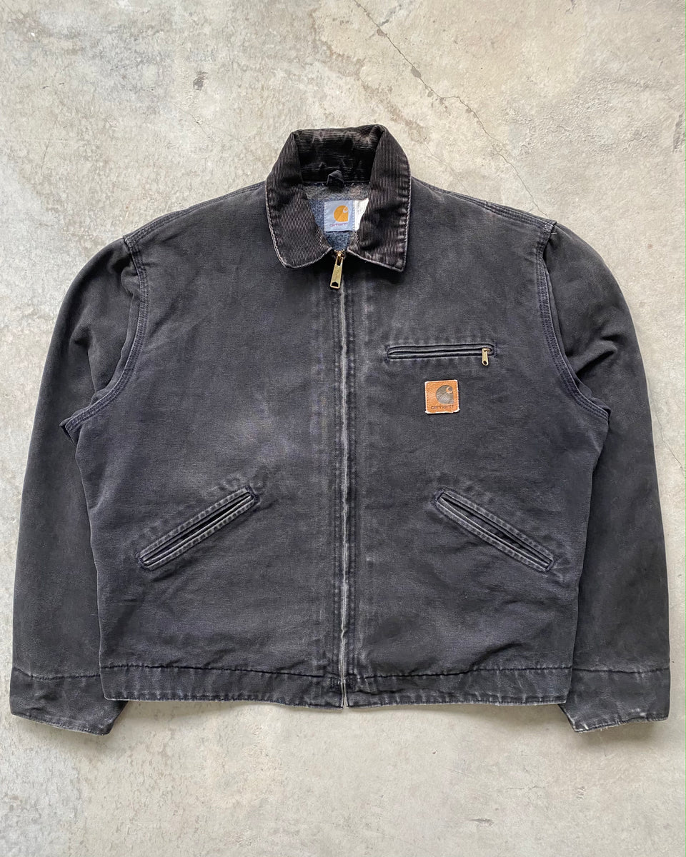 1980s Faded Black Carhartt Detroit Jacket (L/XL) – exaghules