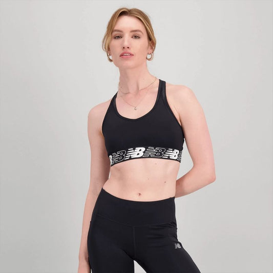 New Balance Relentless Printed Crop Bra W WB21176BKW sports bra