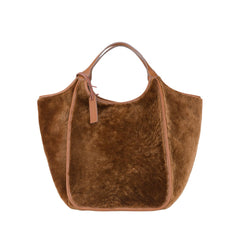 The Iside Top Handle Bag in Brown