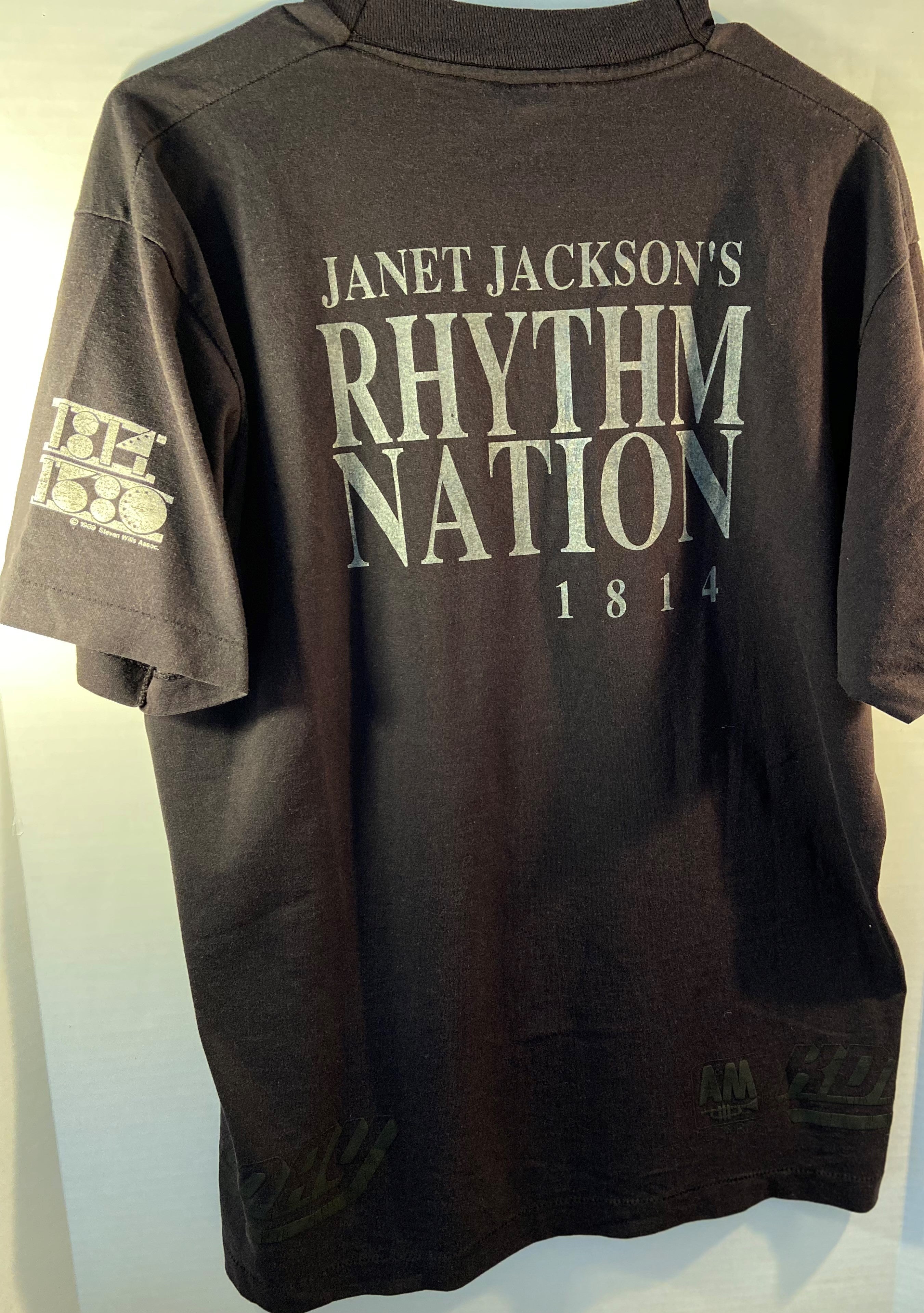 Janet Jackson Rhythm Nation 1814 1580 Kday Promo T-shirt 1989