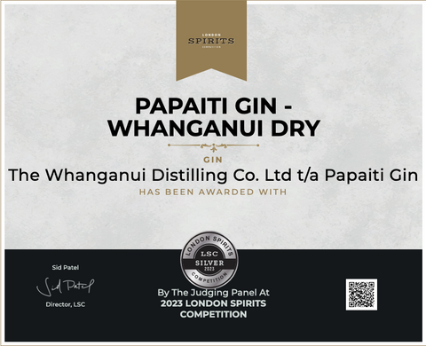 Papaiti Gin's Whanganui Dry wins silver at LSC 2023