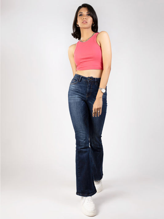 Cropped Flare Jeans – club76