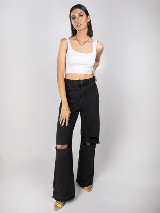 Light Blue Wide-leg Jeans – club76