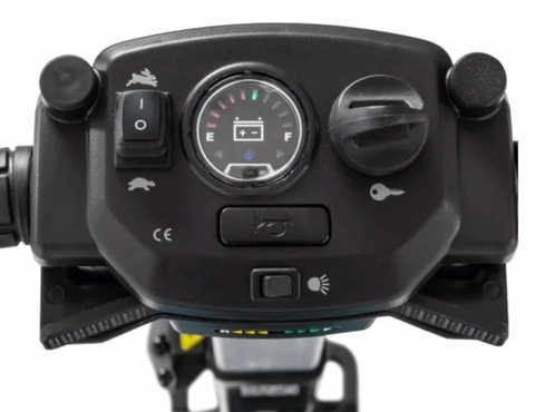 control panel of a mobility scooter