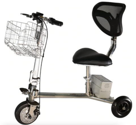 mobility scooter with basket