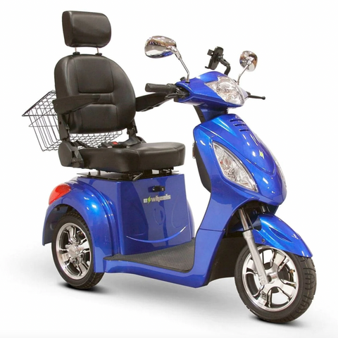 EW-36 mobility scooter in the color blue