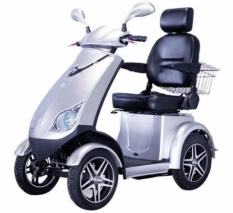 EW-72 mobility scooter in silver