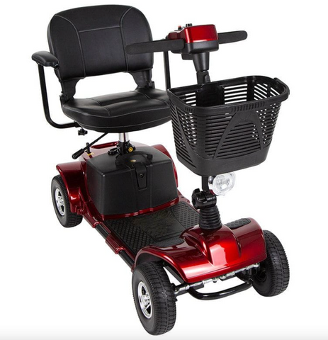 Vive Health Deluxe mobility scooter in red