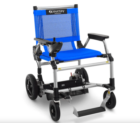 Blue Zoomer wheelchair