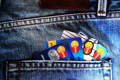 credit cards in back pocket