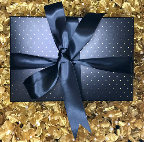 Corporate gift giving - black gift box
