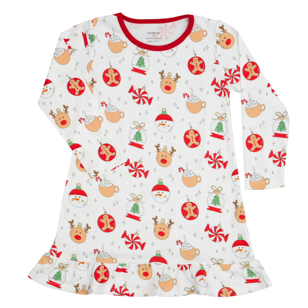 View Christmas Ornaments Sleep Dress