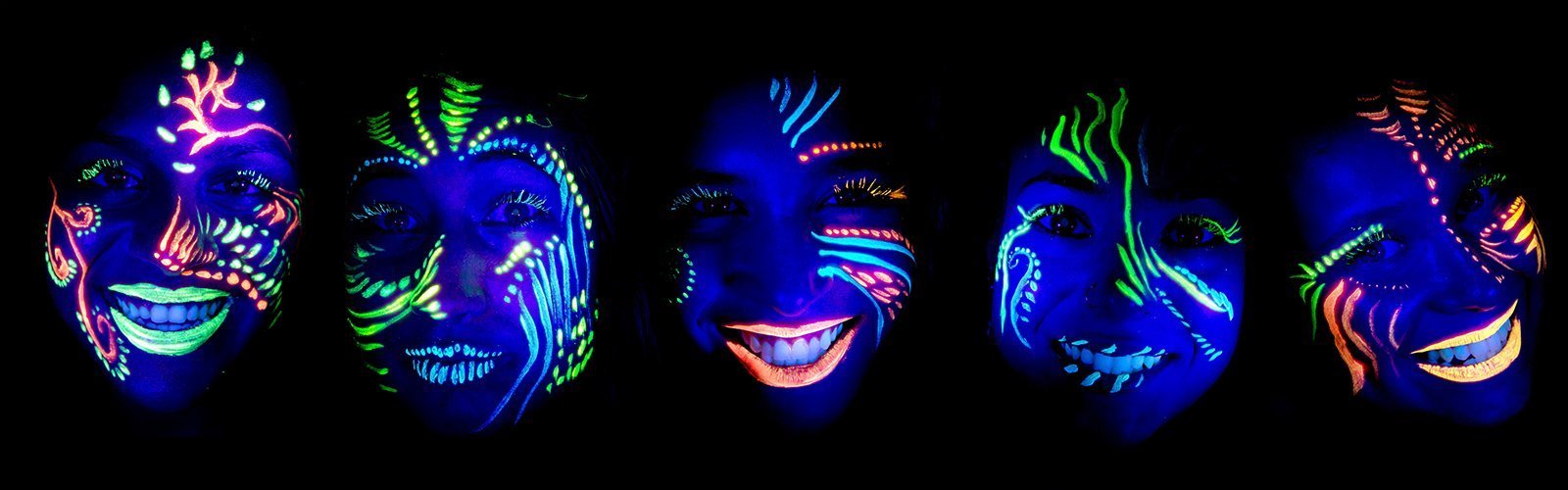 Neon Face Paint, Glow In The Dark Face Paint, 15ml Neon Body Paint