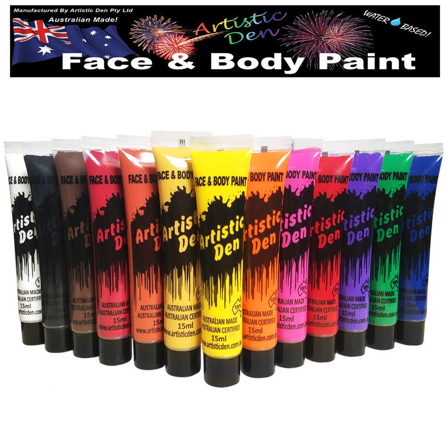 Face Paint Supplies Uv Glow Face Paint Free Postage Artistic Den