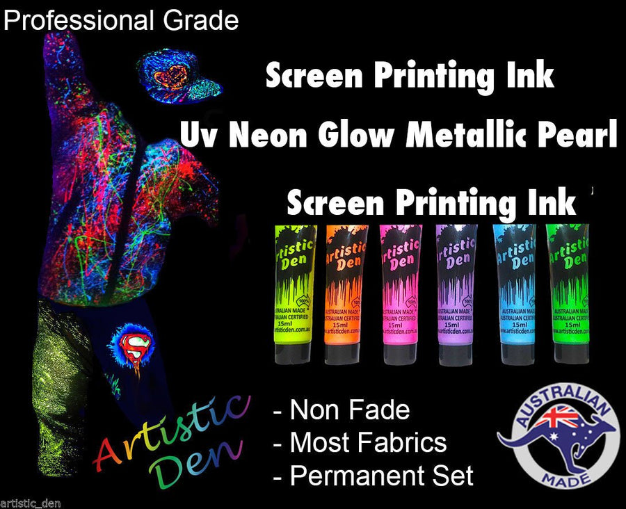 black light ink screen printing