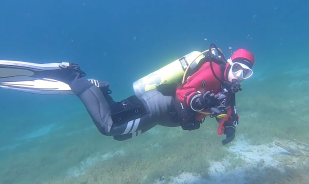 Steph scuba diving