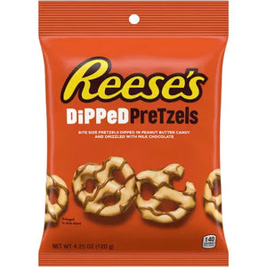 Reese’s Dipped Pretzels (4.25oz) - Hello Sweets Candy - Reeses Dipped Pretzels