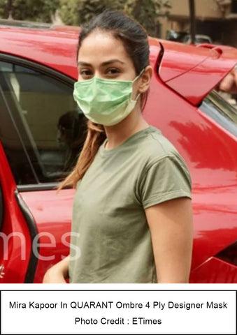 Mira Kapoor spotted wearing Quarant Mask