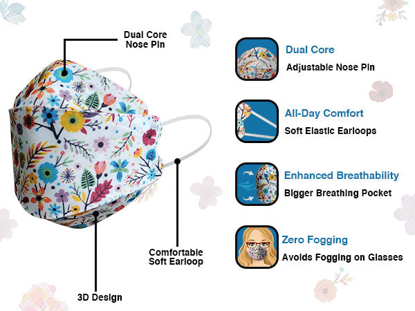 floral mask for women