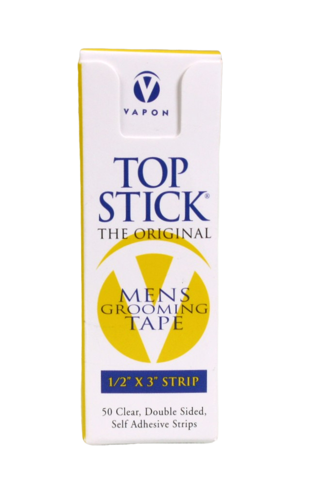 Vapon Topstick - The Original Men's Grooming Tape - 50 Count 1/2 x 3