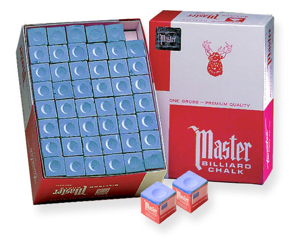 Master Billiards/Pool Cue Chalk Box, 144 Cubes | LX-FD-193-8