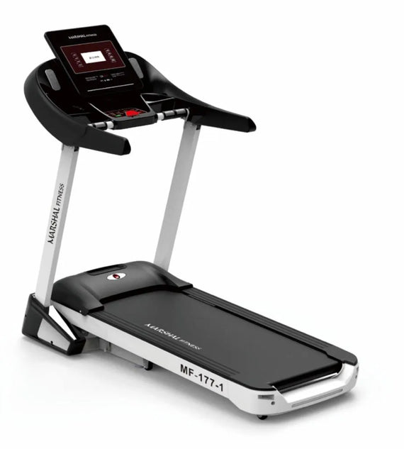 Marshal Fitness DC Motorized 3.5HP Home Use Treadmill with 5? LCD Display Screen - User Weight: 120KGs | MF-177-1