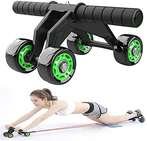 4 Wheel Abdominal Exercise Roller Ab Wheel Roller | MF-0602