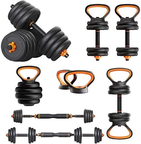 Adjustable Multifunctional Weights Dumbbell & Kettlebell & Barbell Set- 30 Kg