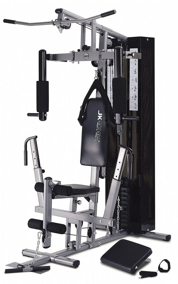 Marshal Fitness Multi use Home Gym with 210 LBs Weight Stack and Cover