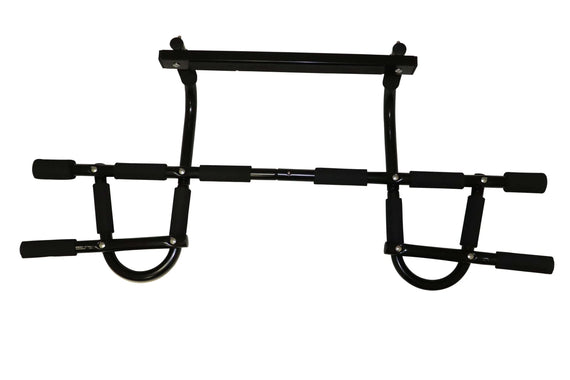 Multi-Grip Chin-Up/Pull-Up Bar, Heavy Duty Doorway Trainer for Home Gym (Black)