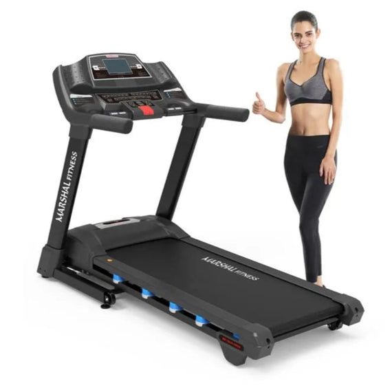 Marshal Fitness 8.0HP AC Motorized Treadmill With USB & MP3 - User Weight: 160KGs