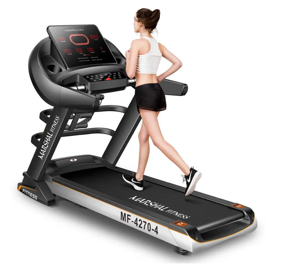 Marshal Fitness 6.0HP DC Motorized Treadmill with LED display screen