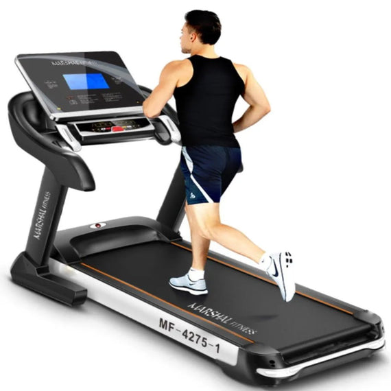 Marshal Fitness 6.0 HP DC Motorized Treadmill with 7? LCD Display Screen - no Massager