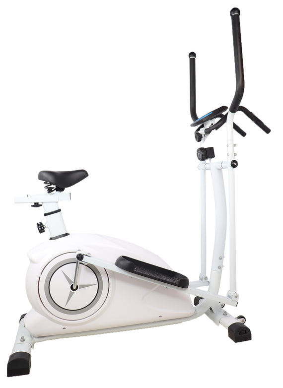 Marshal Fitness Elliptical and Upright Exercise Bike 2 in 1 Cardio Dual Trainer with Heart Rate MF-CT-187