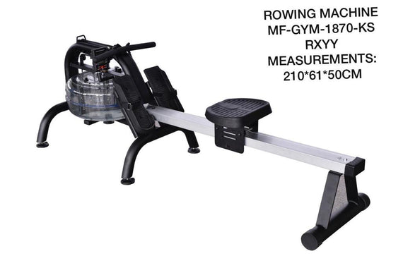 Marshal Fitness Water Rowing Machine Cardio Fitness Equipment Water Resistance with LCD Display MF-GYM-1870-KS