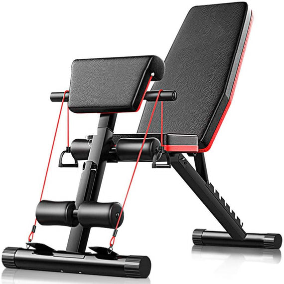 Marshal Fitness Adjustable Weight Bench, Foldable Sit Up Bench 4 in 1