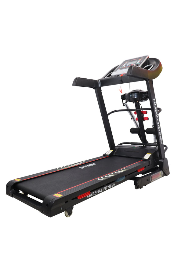 Marshal Fitness Heavy Duty Auto Incline Treadmill with Two Motor Function - 3.5HP - Max User: 120KGs