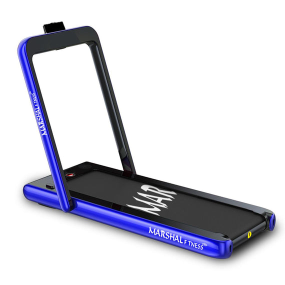 Marshal Fitness Walking Pad Treadmill 2 in1 Running Machine Under Treadmill Desk €“ Blue