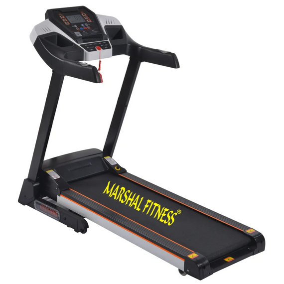 Marshal Fitness Space Saving Folding Exercise Electric Motorized One Way Running Treadmill Adjustment for Home and Gym